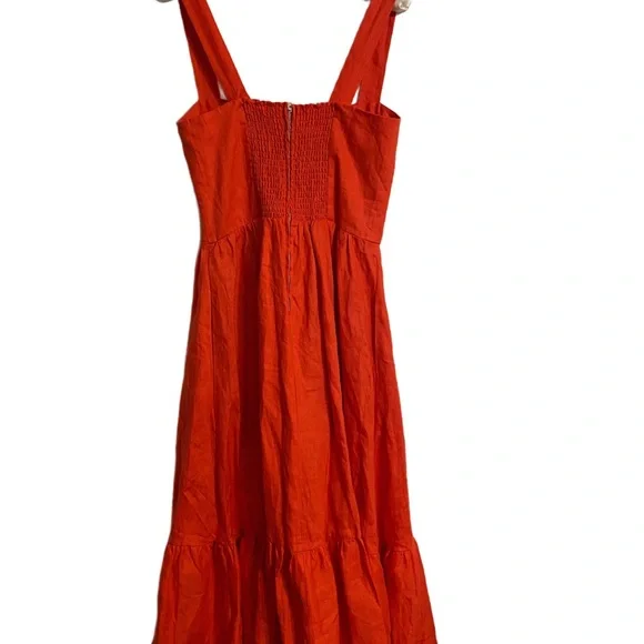 EUC Reformation Manet Cinched Back Dress size 6 - Picture 4 of 7